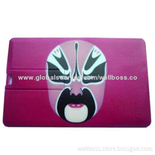Round-shaped Credit Card Gift USB Flash Drive, Customized Logos are Accepted